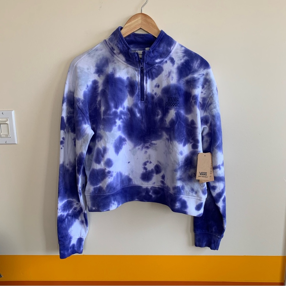 VANS GEMMA CROP HALF sweatshirt  NWT